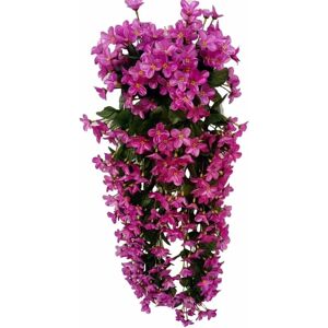 4 Petals Hanging Artificial Wisteria Flowers for Wedding Decoration (Fuchsia) Denuotop