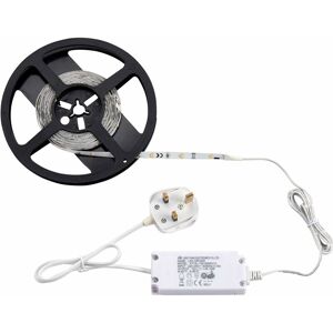 LOOPS 5m Warm White led Tape Kit - 12W led Driver - Flexible Under Cabinet Lighting