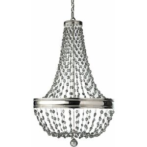 LOOPS 8 Bulb Chandelier LIght Highly Polished Nickel led E14 60W