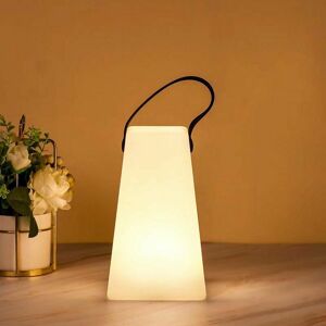 Langray - 8 Color led Rechargeable Table Lamp, White, Trapezium