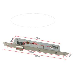 Denuotop - 92mm stainless steel garden gate single point recessed lock