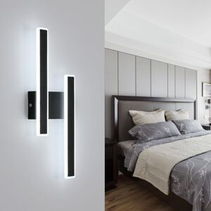 Comely - Modern led Wall Light, 32W, 3600LM, Black, Bedroom Staircase, White Bureau Cold 6500K