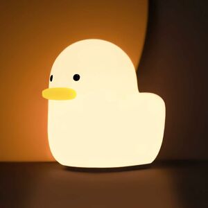 ALWAYSH Led Benson Duck Night Light, Cute animal silicone Nursery Night Light rechargeable table Light with touch Sensor bedside Light, suitable for girl