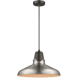 SPRING LIGHTING Arsenal 1-Light Satin Nickel Pendant