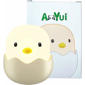 HÉLOISE Baby Night Light, Eggshell Chicken Night Light, Emotion Night Light usb Rechargeable, Silicone Night Light Lamp with Touch Control