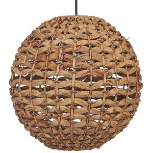 Beliani - Boho Paper Cord Hanging Ceiling Lamp Lightning Natural Material Brown Siwaze - Brown