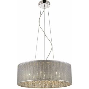 Spring Lighting - brighton 7-Light Silver Pendant