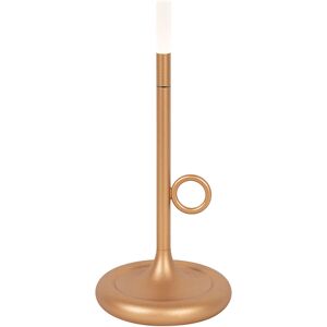 QAZQA Outdoor table lamp gold incl. LED with touch dimmer rechargeable - Sjarel - Gold