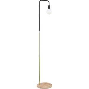 PRIVATEFLOOR Marble Base Floor Lamp - Living Room Lamp - Carlo Gold Marble, Iron - Gold