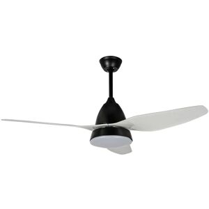 Ceiling Fans with Lighting Coriano (modern) in Black made of Metal for e.g. Living Room & Dining Room (1 light source,) from Starluna black, white