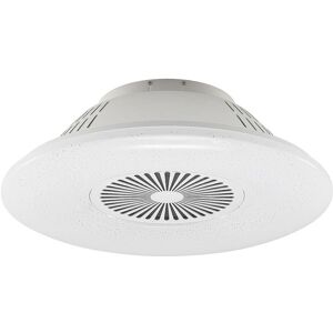 Ceiling Fans with Lighting Myrte dimmable (modern) in White made of Plastic for e.g. Living Room & Dining Room (1 light source,) from Starluna white