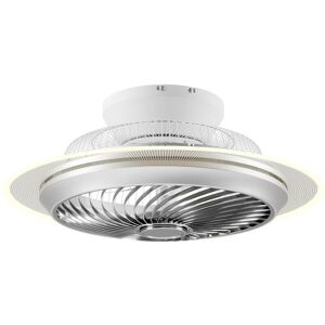 Ceiling Fans with Lighting Yolina dimmable (modern) in White made of Metal for e.g. Living Room & Dining Room (1 light source,) from Starluna white,