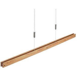 Ceiling Light Alimara dimmable (modern) in Brown made of Metal for e.g. Living Room & Dining Room (1 light source,) from Lindby matt nickel, light