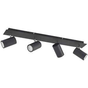 Ceiling Light Joffrey dimmable (modern) in Black made of Metal for e.g. Living Room & Dining Room (4 light sources, GU10) from Lindby black sand