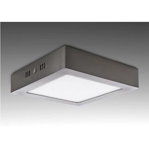 GREENICE Ceiling Light led 12W 860Lm 6000ºK Square Satin Nickel 50.000H [gl-pl SM12SN-CW]