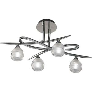 INSPIRED LIGHTING Inspired Mantra - Loop - Ceiling 4 Light G9 eco, Polished Chrome