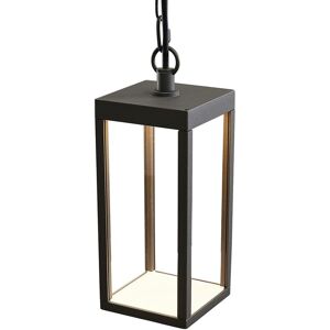 Ceiling Light Outdoor Cube (modern) in Black made of Aluminium (1 light source,) from Lucande graphite grey, clear