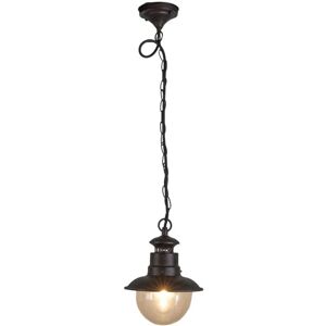 Lindby - Ceiling Light Outdoor Eddie dimmable) in Brown (1 light source, E27) from Rust brown, clear