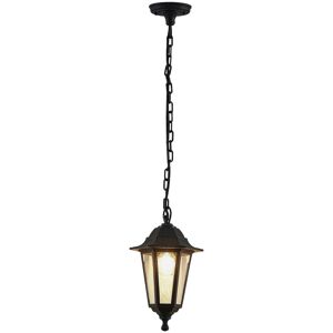 Lindby - Ceiling Light Outdoor Nane dimmable (antique, vintage) in Black made of Plastic (1 light source, E27) from black (ral 9005)