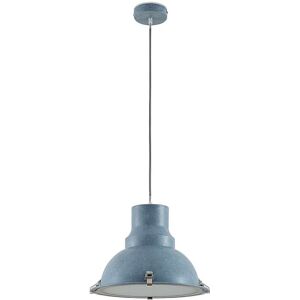 LAMPENWELT Ceiling Light Percival dimmable (industrial design) in Silver made of Metal for e.g. Kitchen (1 light source, E27) from Lindby - concrete grey, white