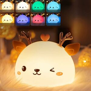 Mumu - Children's led Deer Shaped Night Light Portable Baby Night Light