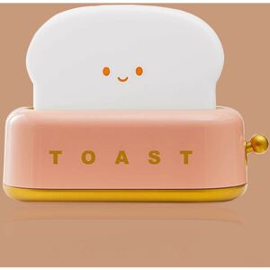 HÉLOISE Children's Night Light, Toast Baby Night Light, led Bedside Lamp, Rechargeable, Dimmable, Timer Function, Suitable for Bedroom, Children's Room and
