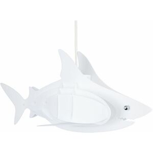 Valuelights - Childrens Shark Ceiling Pendant Light Shade 3D White Bedroom Lighting - No Bulb