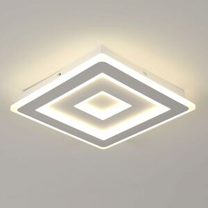 COMELY Modern Square led Ceiling Light, 42W 4725LM 30cm, White Acrylic Ceiling Fixture, Interior Lighting for Bedroom, Living Room, Hallway (Natural White