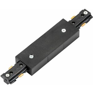 LOOPS Commercial Track Light Central Connector - 180mm Length - Black Pc Rail System