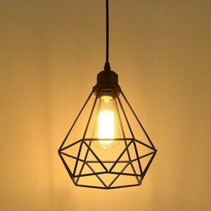 HOOPZI Contemporary Diamond Cage Pendant Chandelier Ceiling Lamp - 1pcs