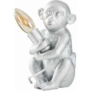 Minisun - Baby Monkey Table Lamp Light Animal Vintage - Silver - No Bulb