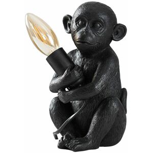 Valuelights - Baby Monkey Table Lamp Light Animal Vintage - Black - No Bulb