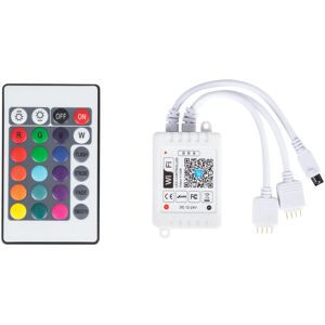 GREENICE Controller wifi Double led Strip rgb Comptable Alex/Google Home With Remote Control [TB-WFXB-IR24] (TB-WFXB-IR24)