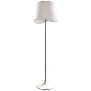 Inspired Lighting - Inspired Mantra - Cool - Floor Lamp 2 Light E27 Foot Switch Indoor, Matt White, Opal White