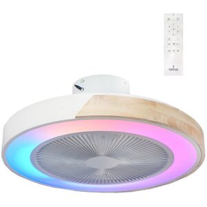 CRISTALRECORD Cristal Record Corpi led Ceiling Fan 35W 3500 Lm cct rgb Hidden blades