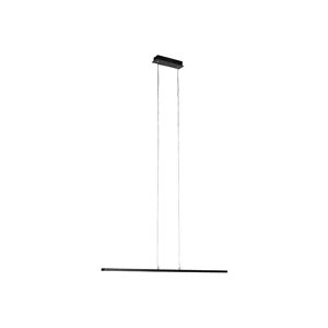 QAZQA Modern hanging lamp black 90 cm incl. led - Banda - Black