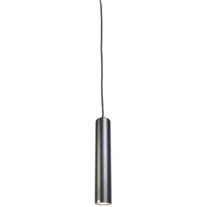 QAZQA Design hanging lamp black - Tuba small - Black