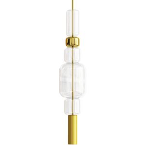 PRIVATEFLOOR Design Pendant Lamp - led - Berat Gold Glass, Metal - Gold