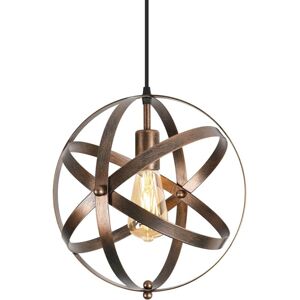 COMELY Vintage Pendant Lamp, Retro Ceiling Chandelier, E27 Industrial Ceiling Lighting for Restaurant Bar Dining Room Light Fixture 30cm - 2 pcs - Rusty