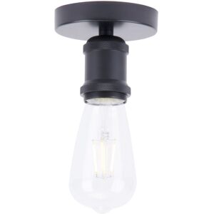 WOTTES Retro Industrial Ceiling Pendant Light Fitting Flush Mount Chandelier Fixture E27 Ceiling Lamp Black