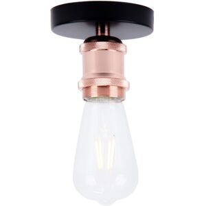 WOTTES Retro Industrial Ceiling Pendant Light Fitting Flush Mount Chandelier Fixture Rose Gold Ceiling Lamp