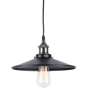 PRIVATEFLOOR Ceiling Lamp - Pendant Lamp - Industrial Design - Jhon Black Metal, Metal - Black