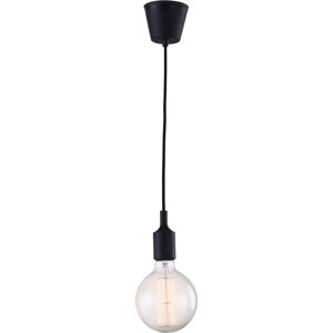 PRIVATEFLOOR Edison Bulb Pendant Lamp - Silicone Black pvc, pp - Black