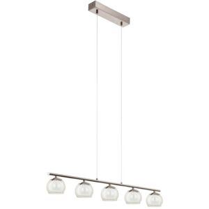 Ascolese - led 5 Light Ceiling Pendant Bar Satin Nickel - Eglo