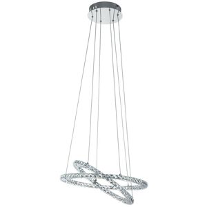 Varrazo - Integrated led Ceiling Pendant Light Polished Chrome - Eglo