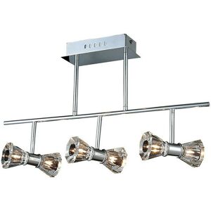 INSPIRED LIGHTING Inspired Clearance - Elisa Semi Flush Bar 6 Light G4 Polished Chrome, not led/cfl Compatible