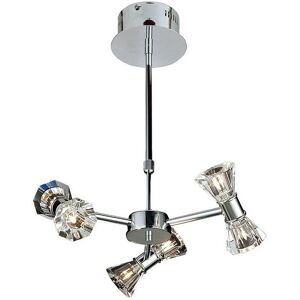 INSPIRED LIGHTING Inspired Clearance - Elisa Pendant Round 6 Light G4 Polished Chrome, not led/cfl Compatible