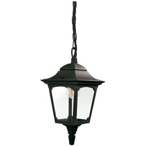 Chapel Mini Outdoor Pendant Ceiling Light, Black IP44 - Elstead