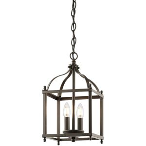 Elstead - Larkin - 2 Light Small Ceiling Pendant Olde Bronze, E14