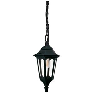 Parish Mini Outdoor Pendant Ceiling Light, Black IP44 - Elstead